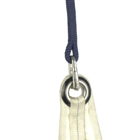 Detailbild Polyester Fall an Segel mit Schlüsselschäkel