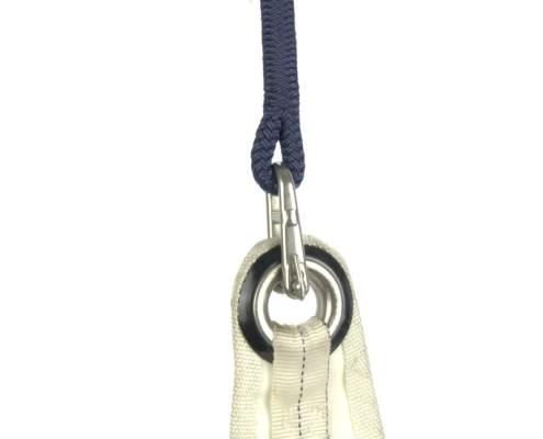 Detailbild Polyester Fall an Segel mit Schlüsselschäkel