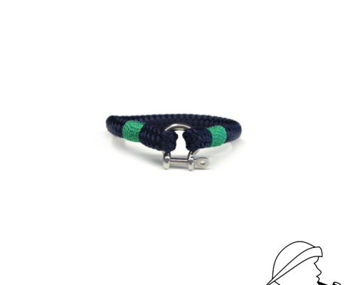 Armband aus Segeltau sheet marineblau grün