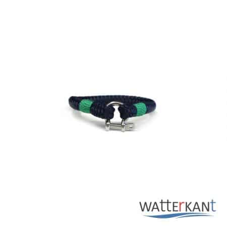 Armband aus Segeltau sheet marineblau grün