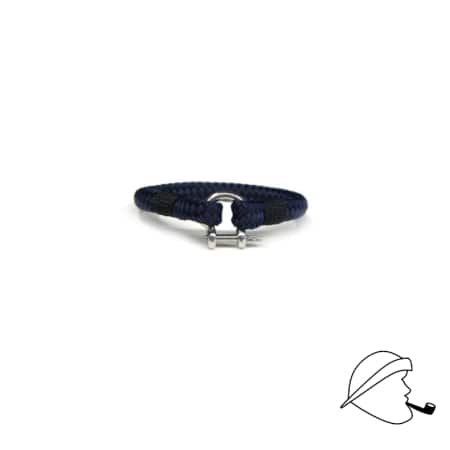 Armband aus Segeltau sheet marineblau schwarz