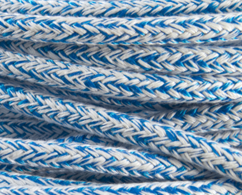 Gleistein Gripmania Tauwerk Detailbild Material blau-weiß