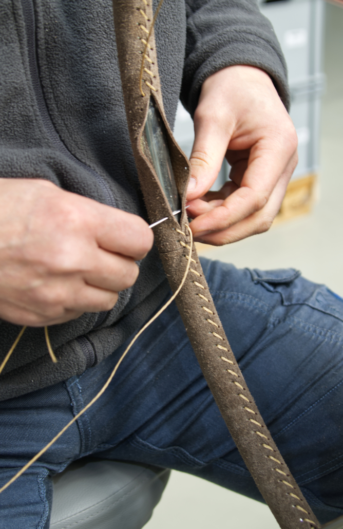 Steuerrad neu beziehen mit Leder